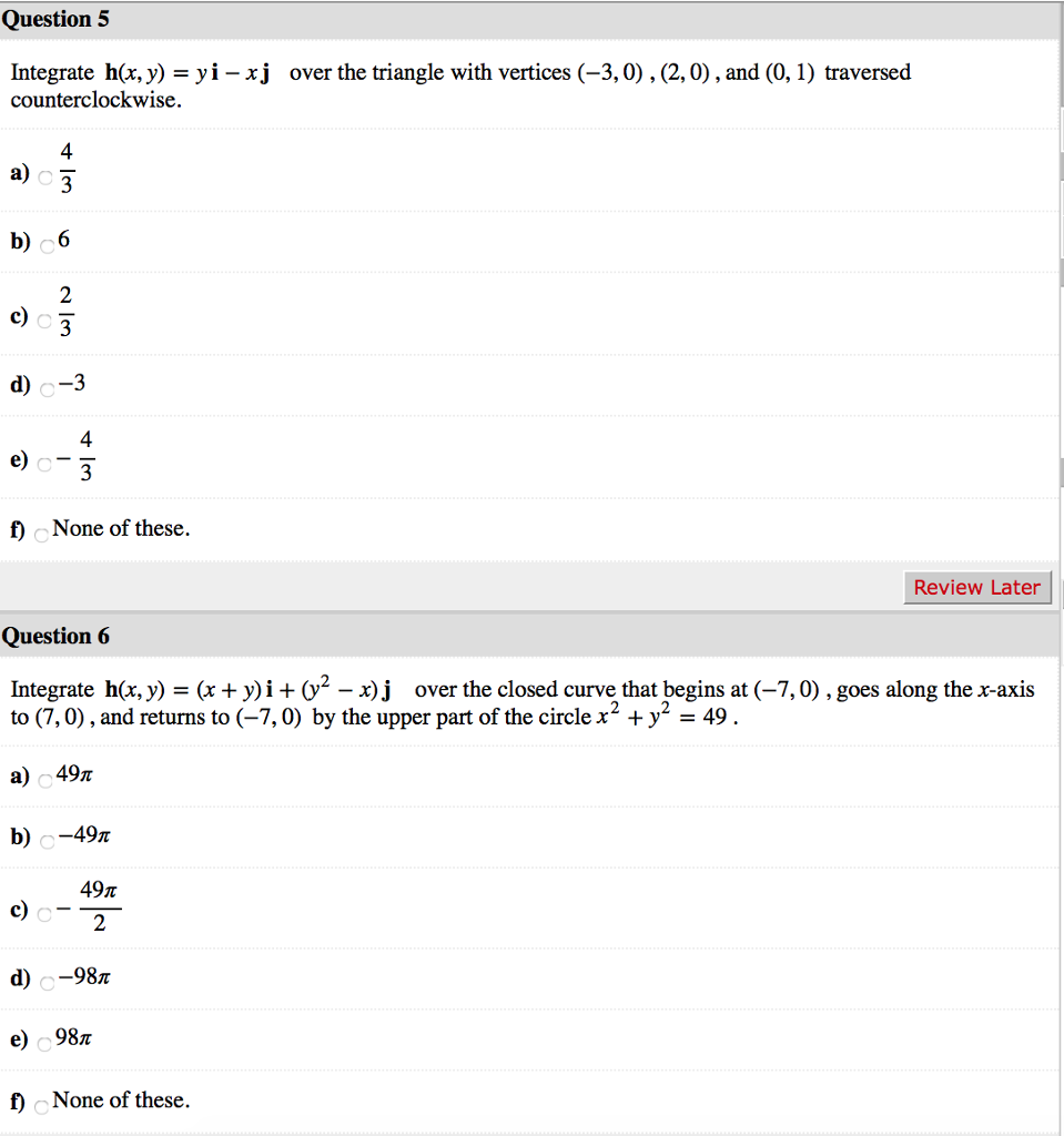 Solved Question 5 Integrate H X Y Yi Xj Over The