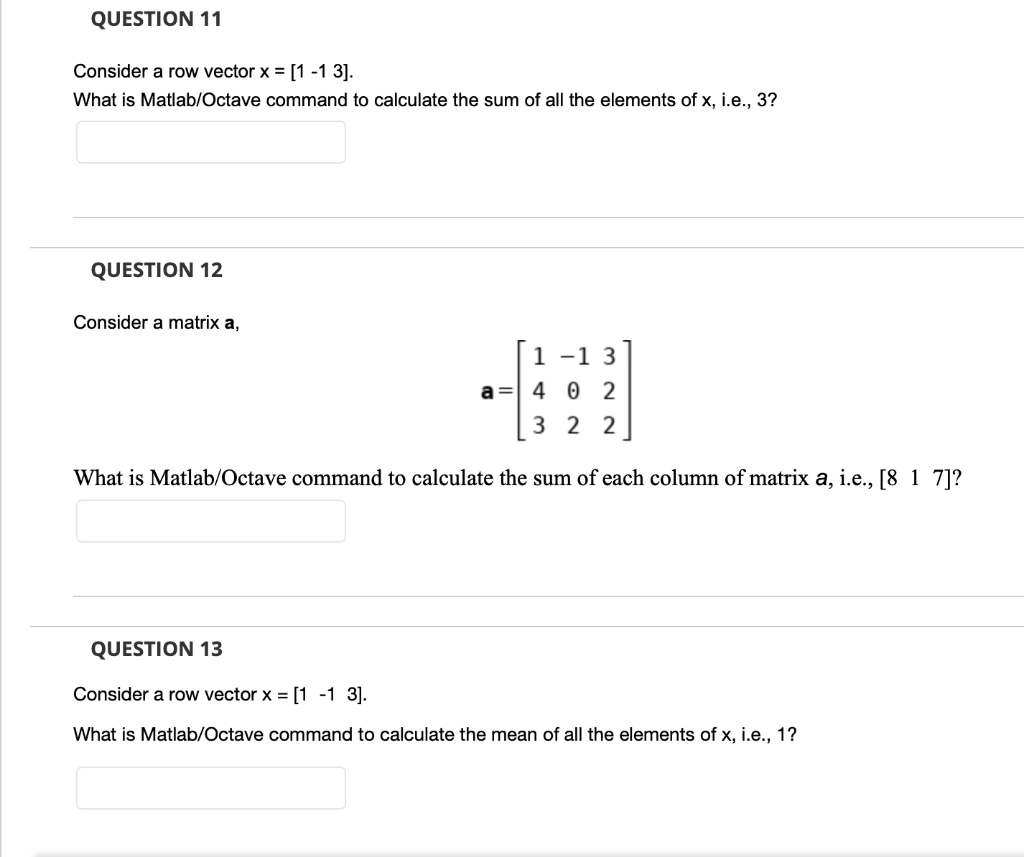 Solved QUESTION 9 Consider a row vector w 0 51. What is Chegg