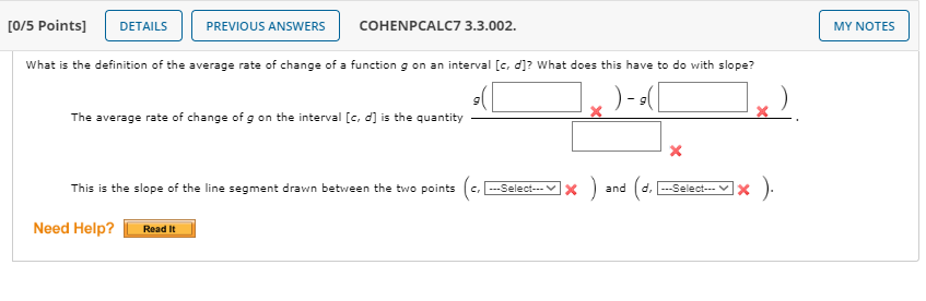 Solved [0/5 Points] DETAILS PREVIOUS ANSWERS COHENPCALC7 | Chegg.com