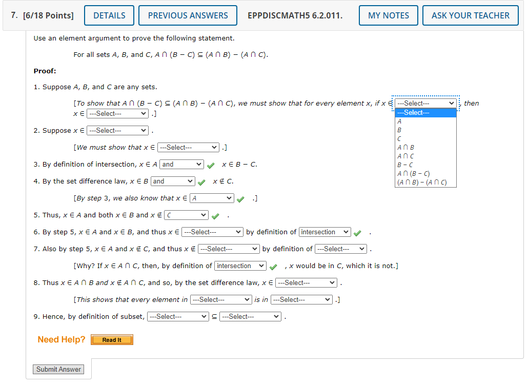 Solved 7. [6/18 Points] DETAILS PREVIOUS ANSWERS | Chegg.com