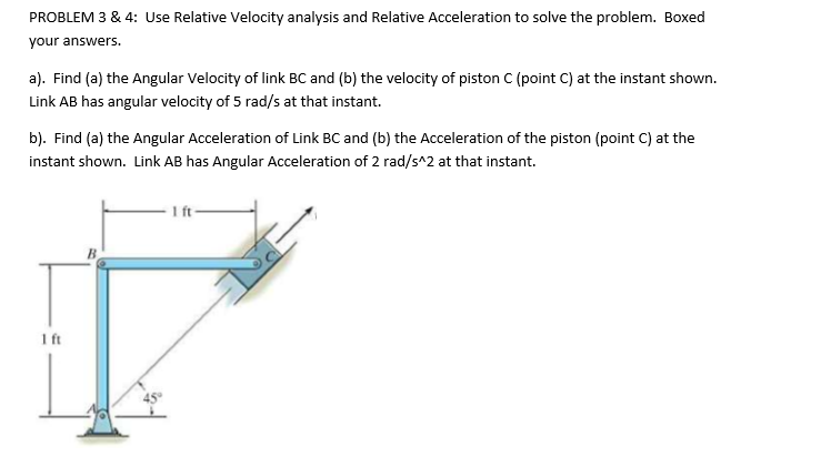 Solved Use Relative Velocity analysis and Relative  Chegg.com