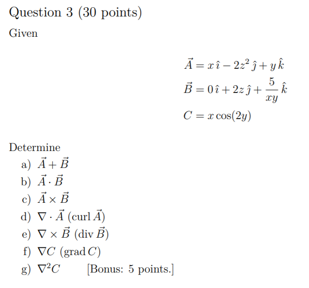Solved Question 3 30 Points Given A Ri 222 I Y A 5 Chegg Com