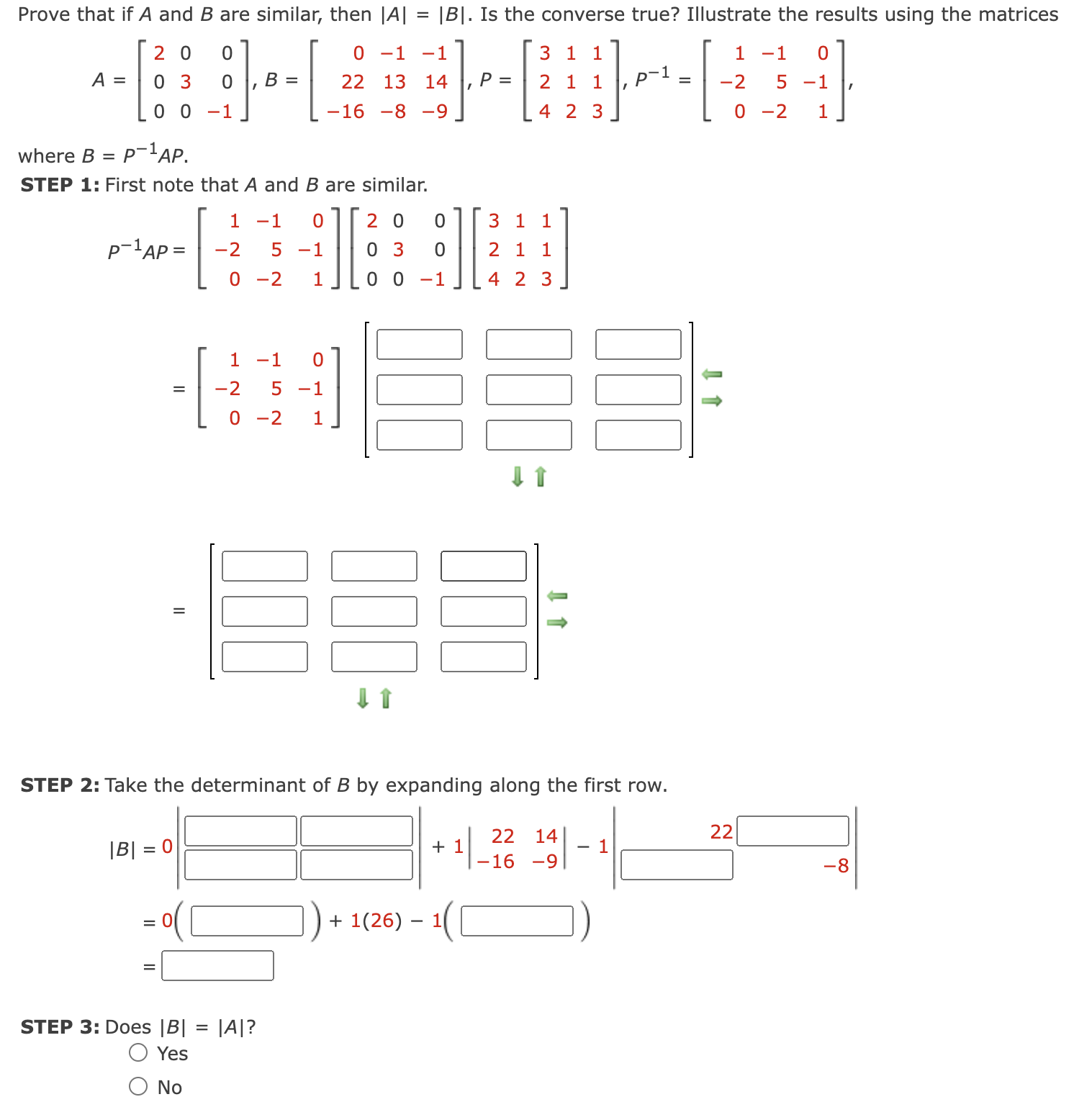 Solved Prove That If A And B Are Similar, Then ∣A∣=∣B∣. Is | Chegg.com