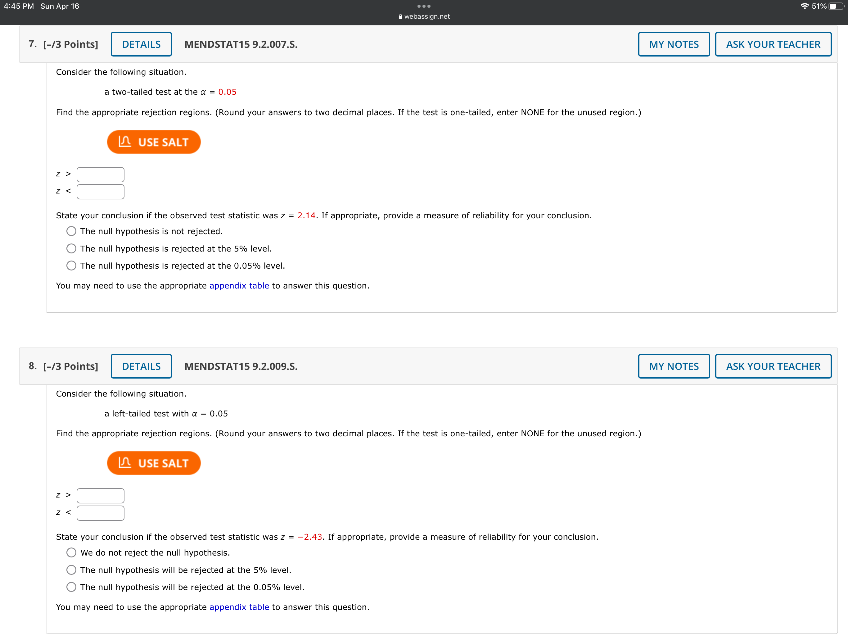 Solved Consider the following situation. a two-tailed test | Chegg.com