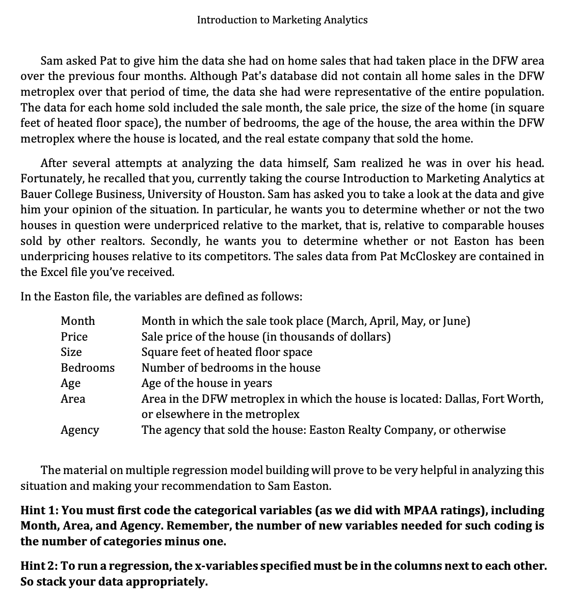 Easton Realty Company Sam Easton started out as a