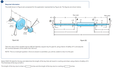 Solved Required Information The Shaft Shown In Figure () Is | Chegg.com