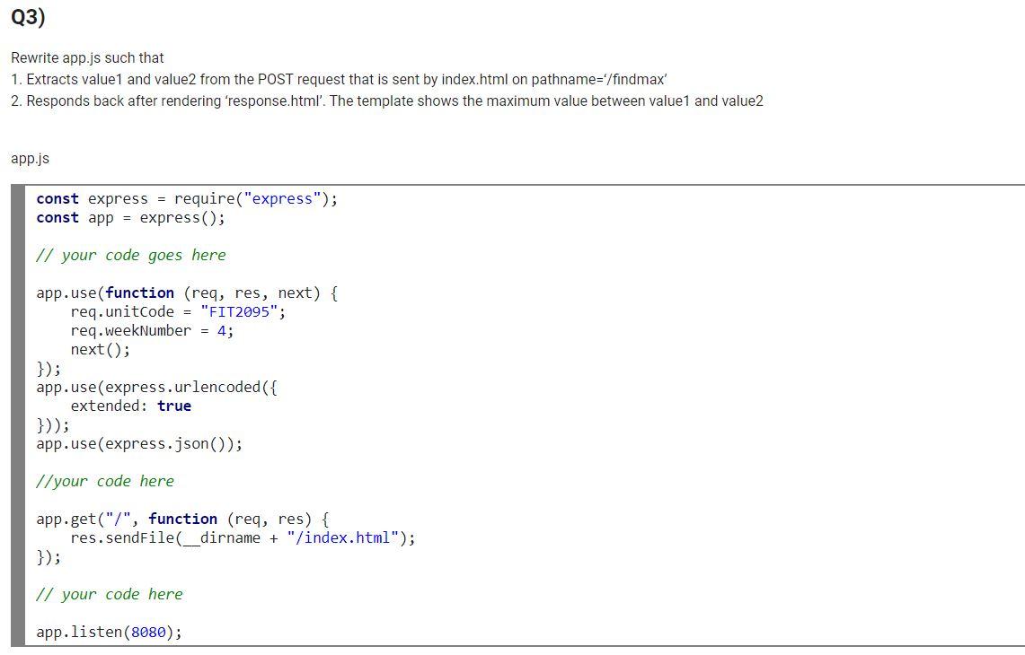 Solved (3) Rewrite  such that 1. Extracts value1 and 