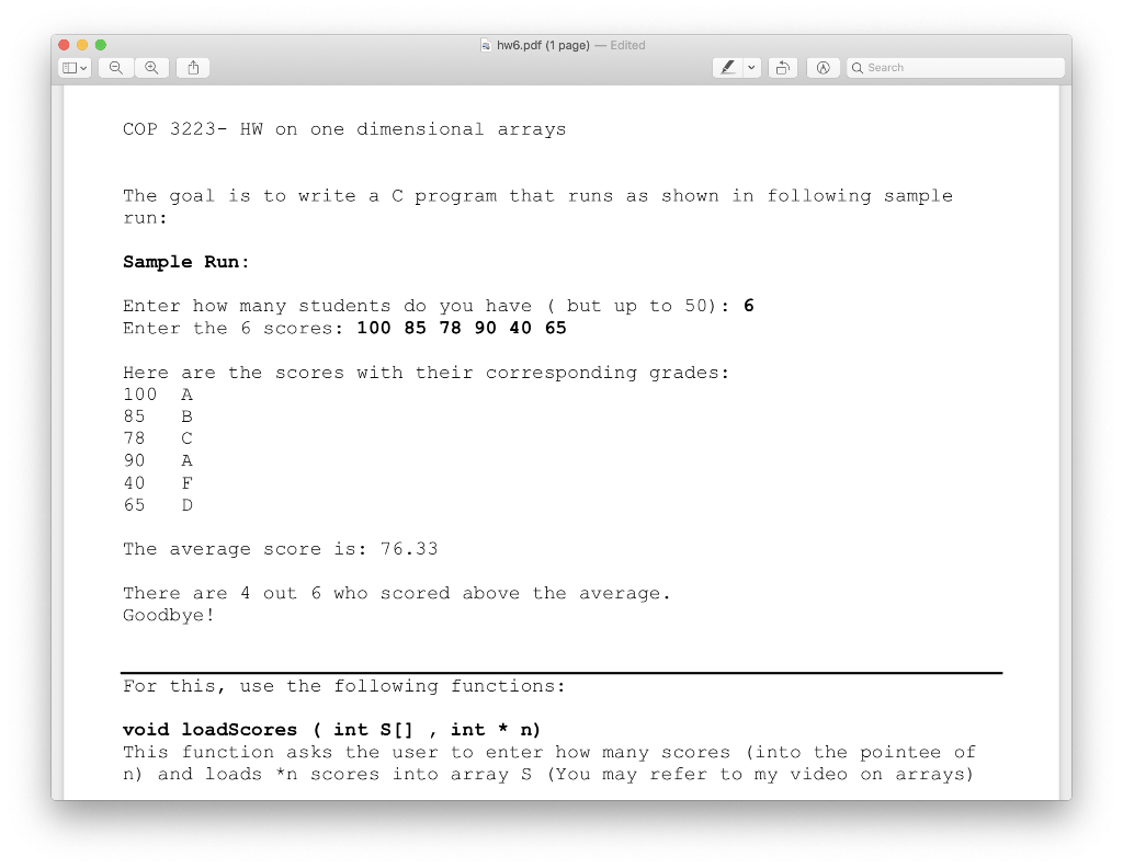 (Solved) : Please Write C Thank Youthe Goal Write C Program Runs Shown ...