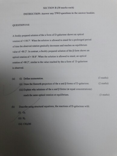 Solved SECTION B (30 marks each) INSTRUCTION: Answer sny TWO | Chegg.com
