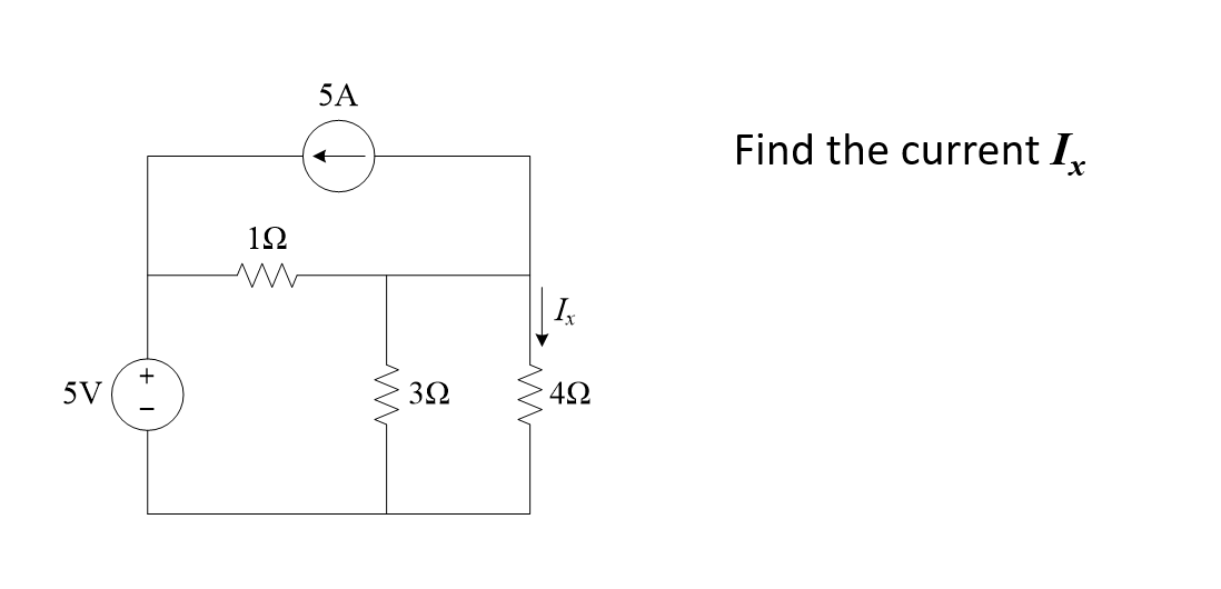 Find the current \( I_{x} \)