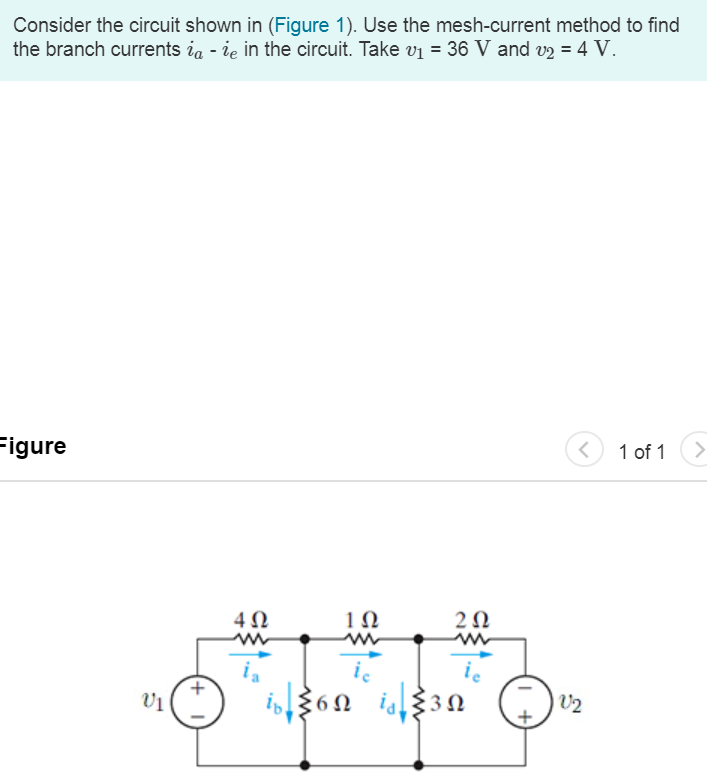 Solved Consider The Circuit Shown In (Figure 1). Use The | Chegg.com