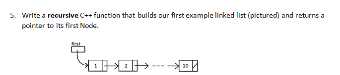 Solved 5. Write a recursive C++ function that builds our | Chegg.com