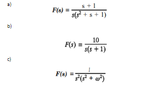 Solved Apply The Initial Value And Final Value Theorem For | Chegg.com