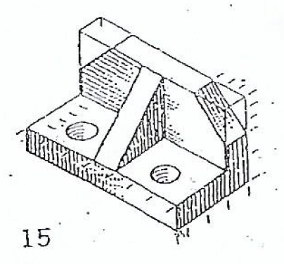 Solved Draw top, front and right side of the following | Chegg.com