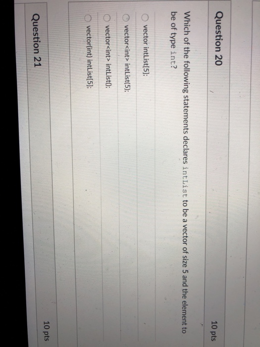 Solved Question 20 10 pts Which of the following statements | Chegg.com