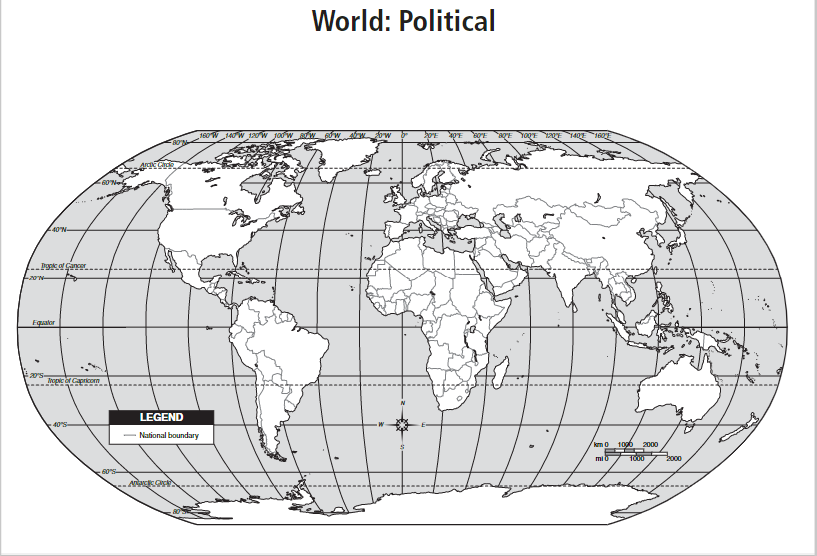 world outline circle