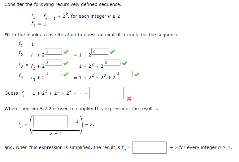 Solved Consider the following recursively defined sequence. | Chegg.com