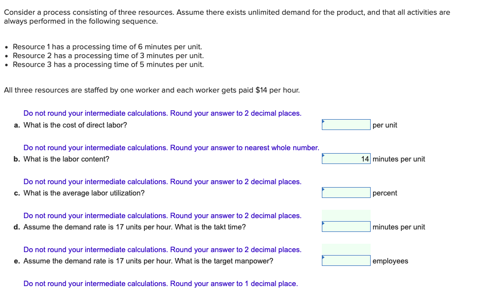 Solved Consider a process consisting of three resources. | Chegg.com