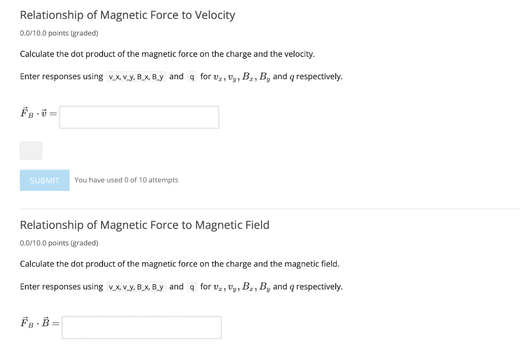 Solved H: Magnetic Force on a Charge Bookmark this page A | Chegg.com