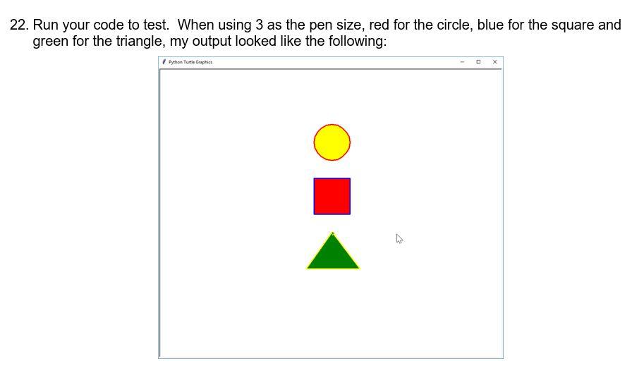 Solved In this lab you will work, once again with Turtle | Chegg.com