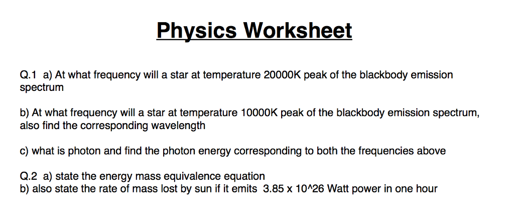 Wavelength Frequency And Energy Worksheet Answers - Escolagersonalvesgui