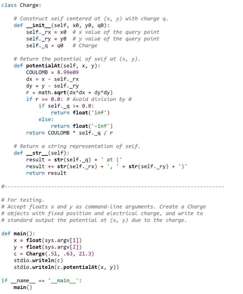 Solved Please help with Python code while using the example | Chegg.com