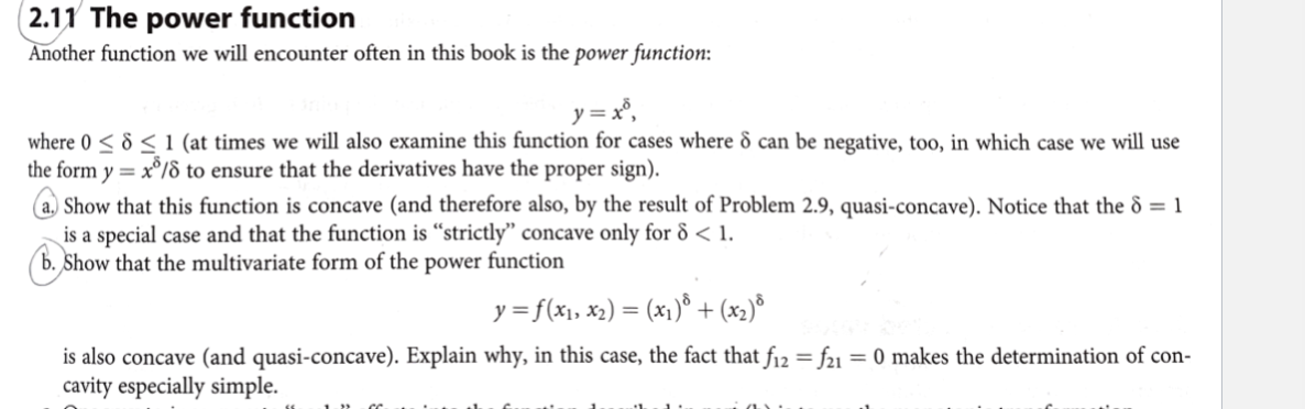 Solved 2.11 The power function Another function we will | Chegg.com