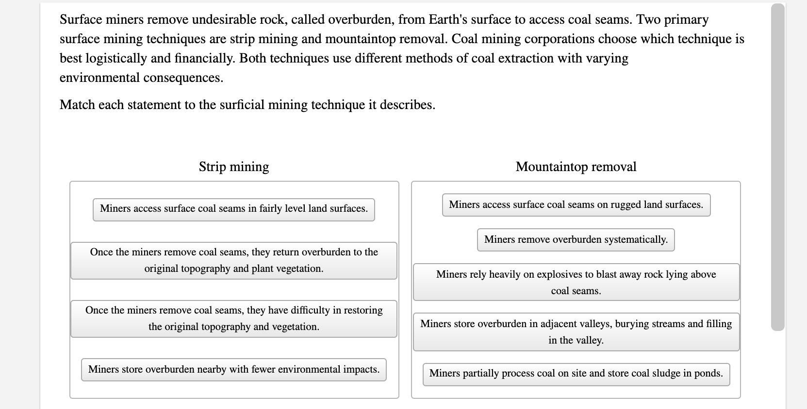 solved-surface-miners-remove-undesirable-rock-called-chegg