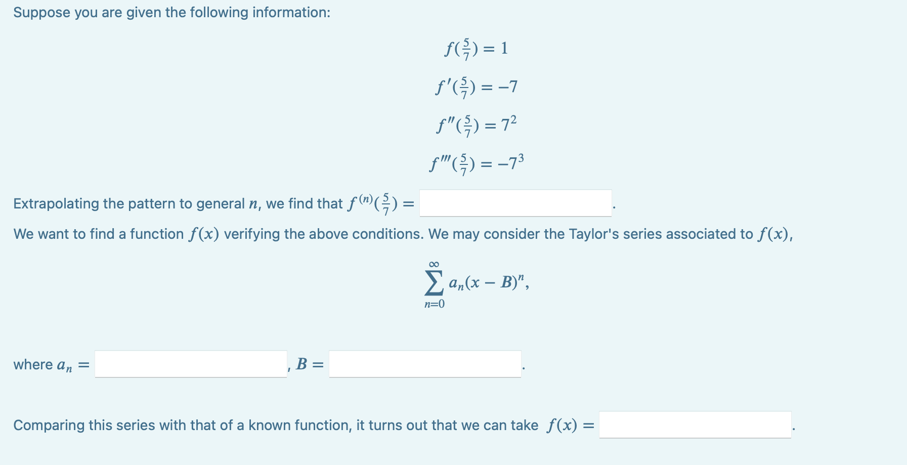 Solved Suppose You Are Given The Following Information: | Chegg.com