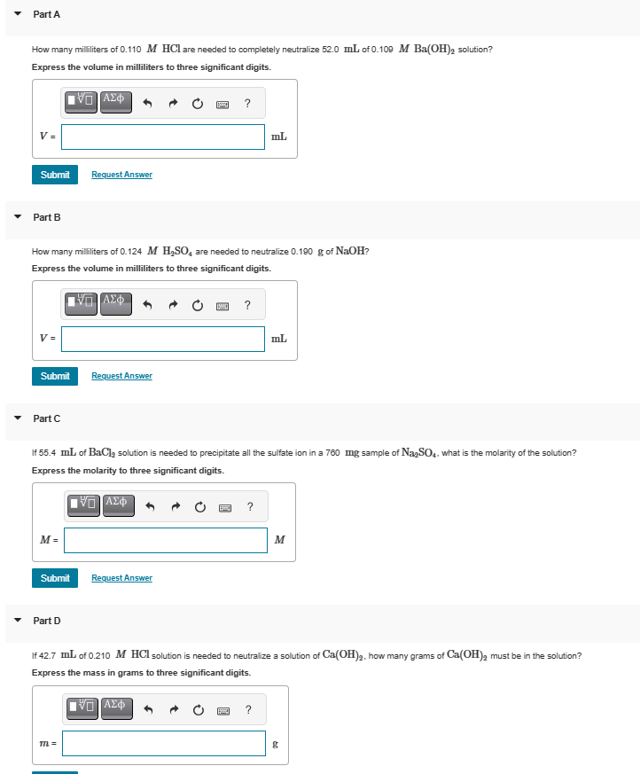 Solved How many milliliters of 0.110MHCl are needed to | Chegg.com