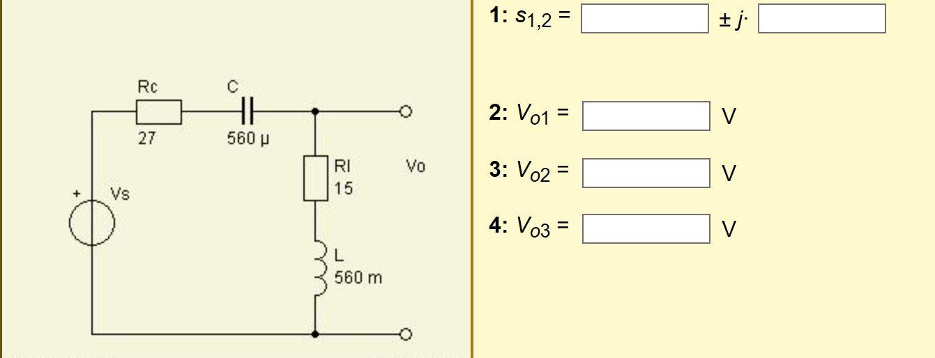 Solved For The Circuit In The Diagram Below 1 Calculate Chegg Com