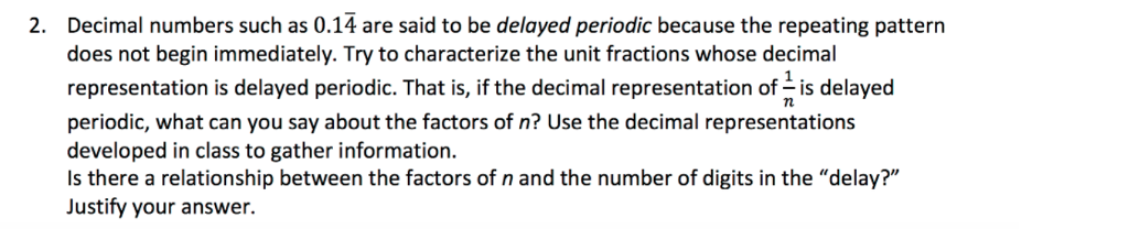 Solved Decimal numbers such as 0.14 are said to be delayed | Chegg.com