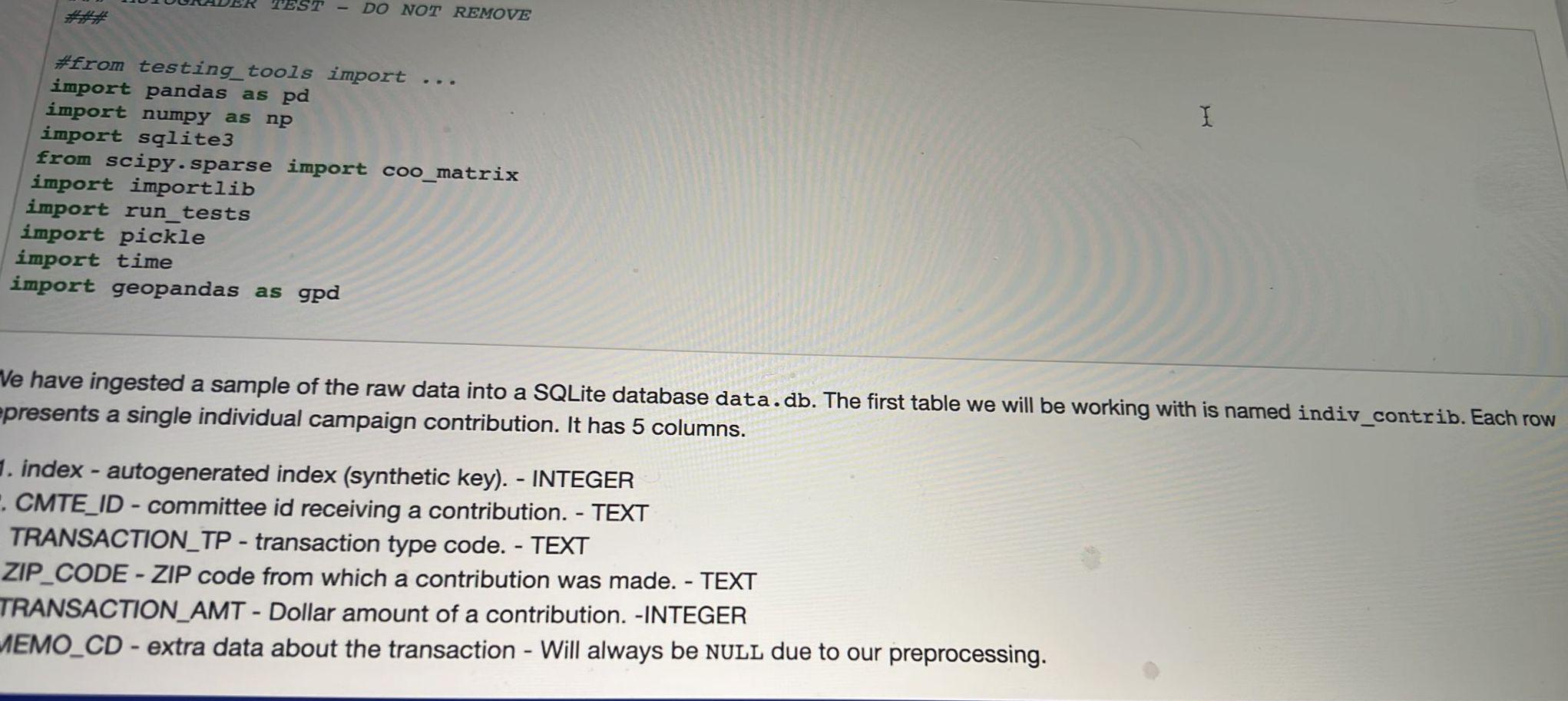 Python Write a SQL query to return the *ZIP code, | Chegg.com