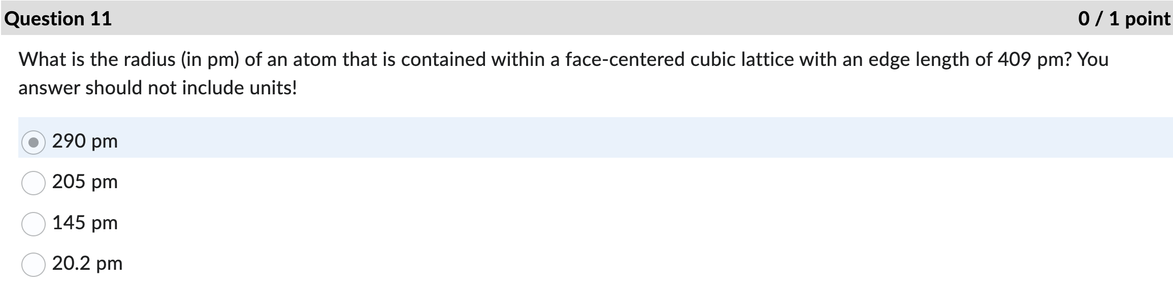 Solved What is the radius (in pm) of an atom that is | Chegg.com