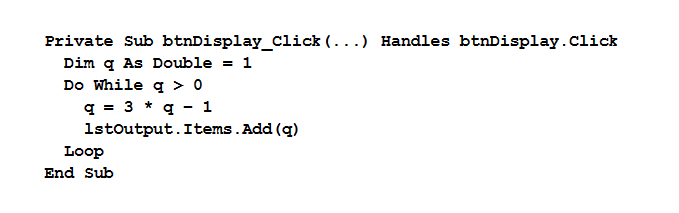 Solved Visual Basic Please do following in Microsoft Visual | Chegg.com