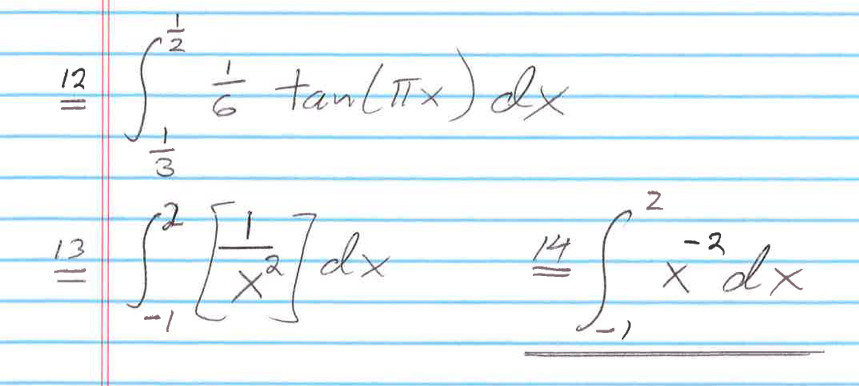 Solved HIN 2 af 12 3 all = tan (ix) dx 14 afd dx ·) 2 x dx | Chegg.com