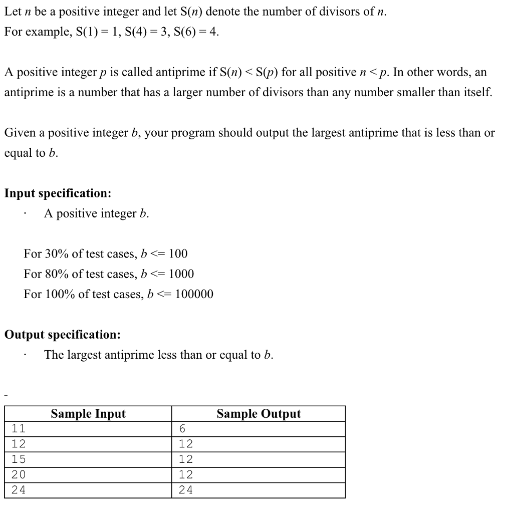 Solved Let n be a positive integer and let S(n) denote the | Chegg.com