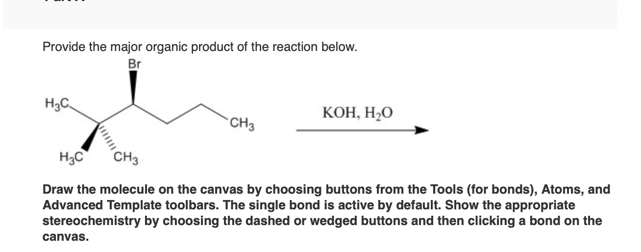 Solved Provide The Major Organic Product Of The Reaction Chegg Com