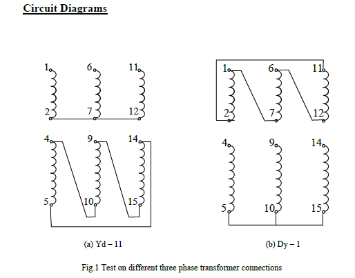 Solved Draw up a table showing the winding voltage, | Chegg.com