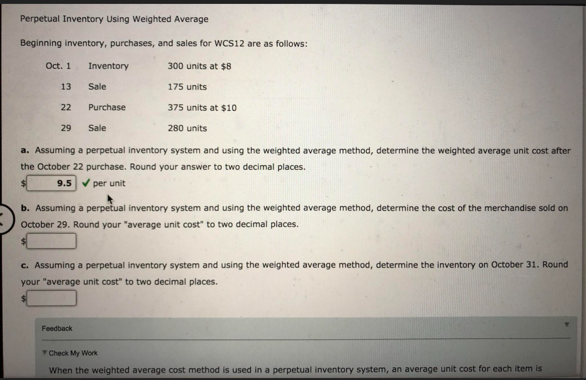 solved-perpetual-inventory-using-weighted-average-beginning-chegg