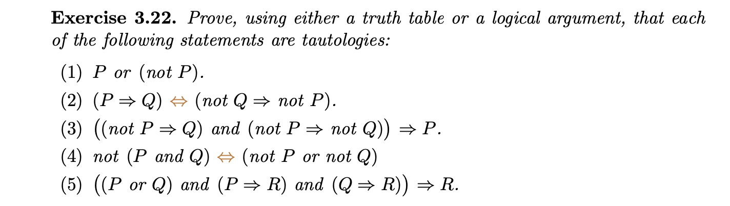 Solved Exercise 3.22. Prove using either a truth table or a