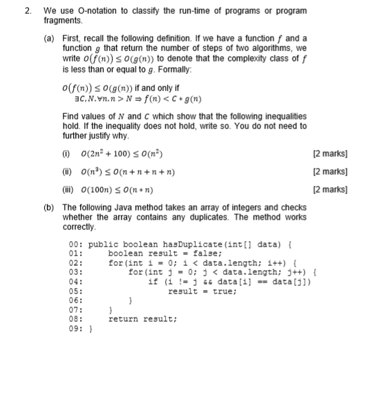 Solved 1. This Question Is About Arrays. (a) The Following | Chegg.com