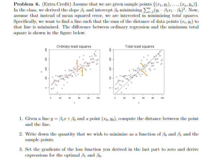 assume that we are given sample points | Chegg.com