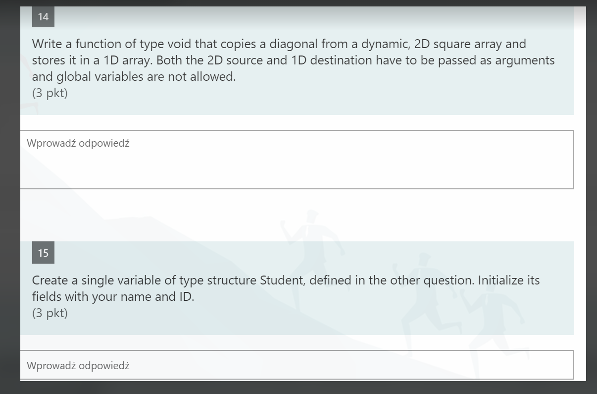 Solved 14 Write a function of type void that copies a | Chegg.com