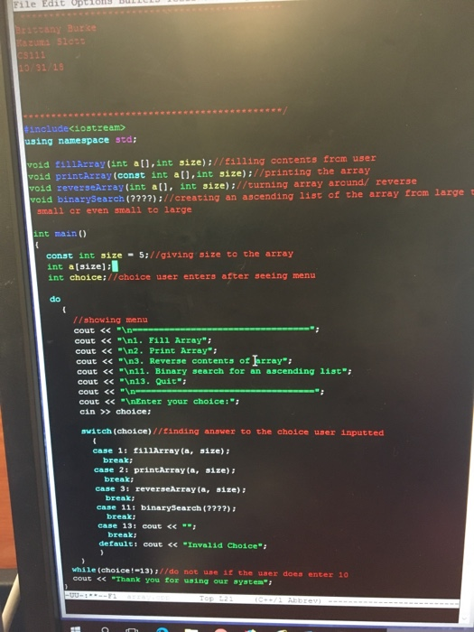 Solved Hello, I’m having troubles changing and adding | Chegg.com