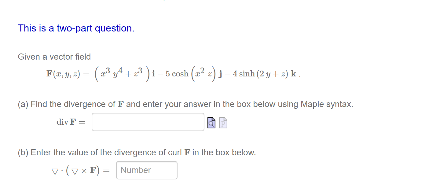 Solved This Is A Two Part Question Given A Vector Field 2832