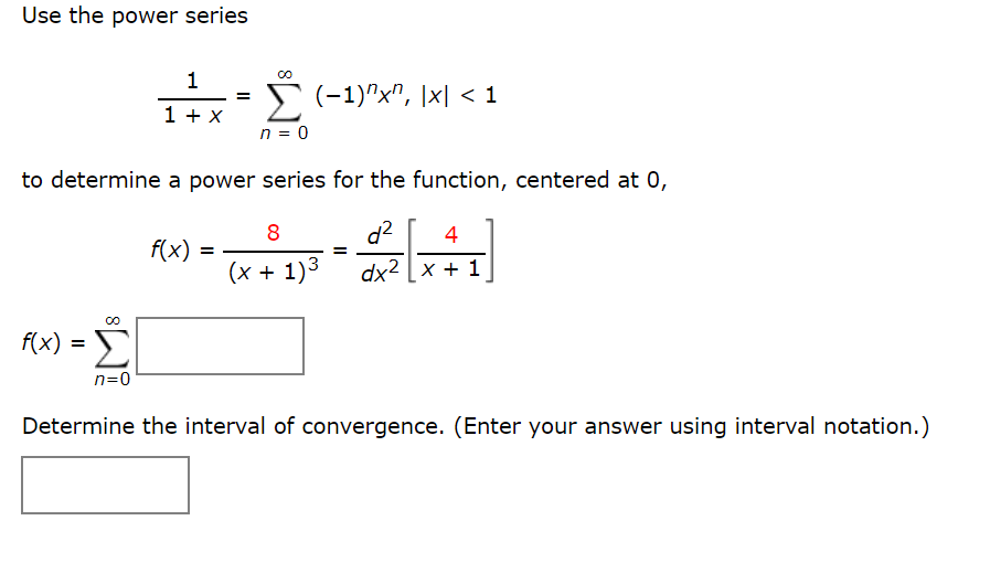 Solved Find a power series for the function, centered at c.