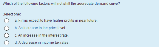 solved which factor does not decrease aggregate... Solved Which of the following factors will not shift the | Chegg.com