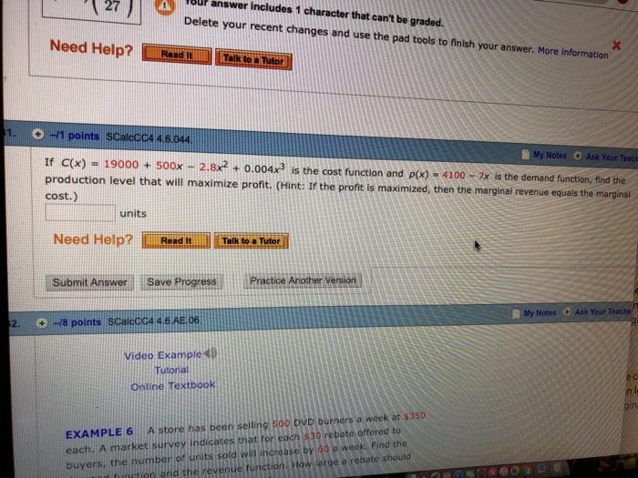 solved font (6) 7. type Solved 27 ur answer Includes 1 character that can't be | Chegg.com