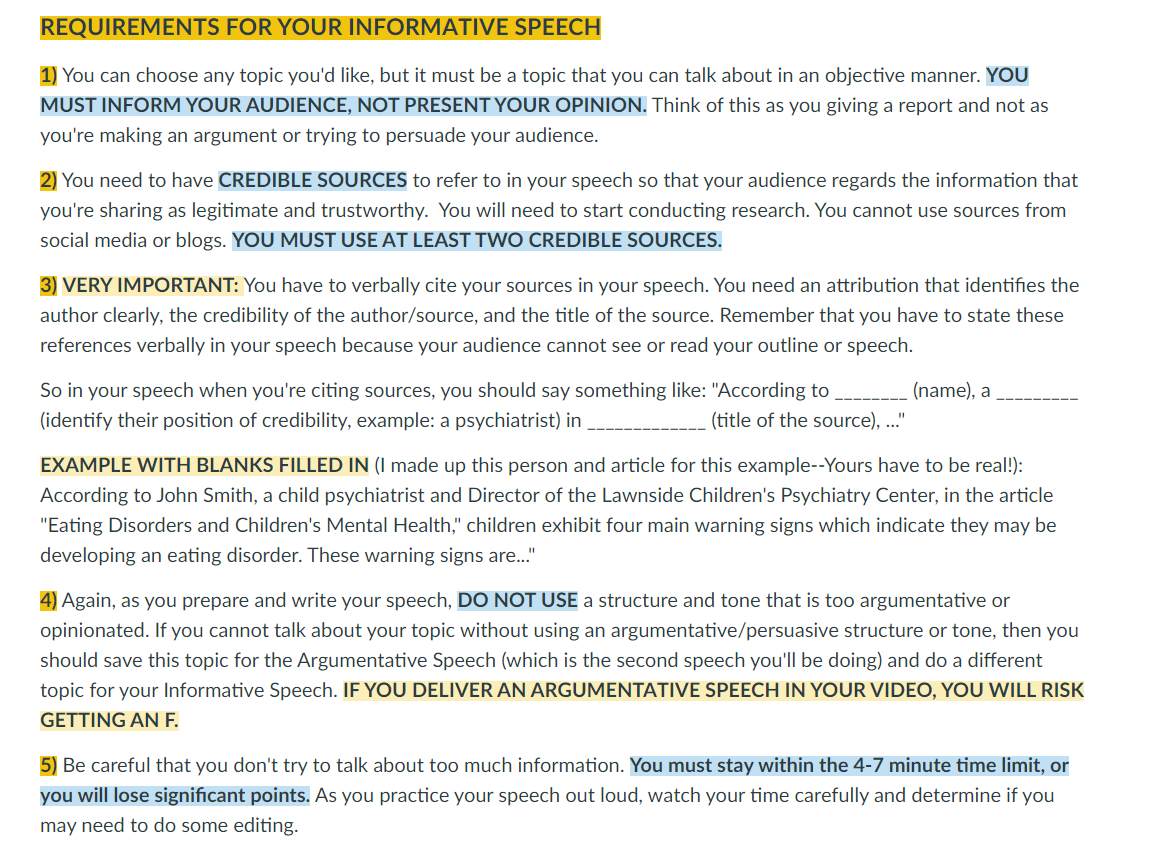 requirements-for-your-informative-speech-1-you-can-chegg